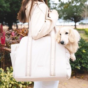 🐾 Pups and Bubs Everywhere Convertible Tote Bag Pet Carrier - Sand 🐾